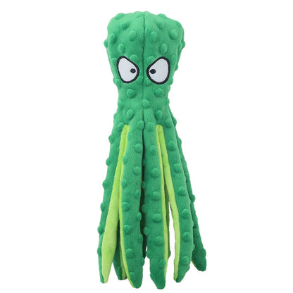 Octopus Soft Shell Plush Dog Toys Outdoor Play Interactive Squeaky Dogs Toy Sounder Sounding Paper Chew Tooth toy