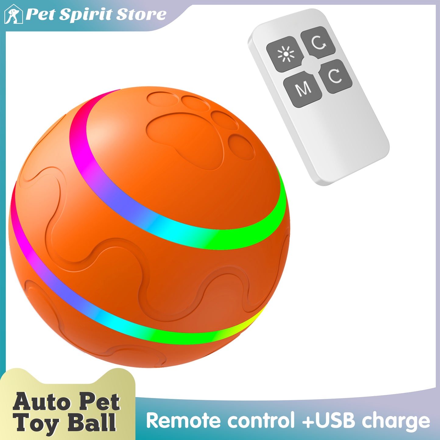 Smart Toy Ball Dog Cat Usb Rechargeable Funny Rolling Ball Electric Automatic Rotation Jumping Play Interactive Pet Supplies