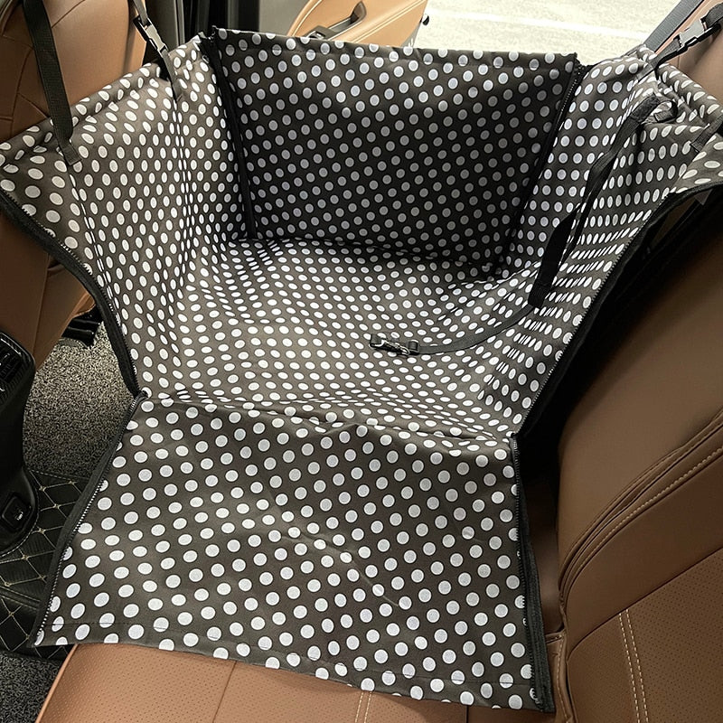 CAWAYI KENNEL Pet Carriers Dog Car Seat Cover Carrying for Dogs Cats Mat Blanket Rear Back Hammock Protector