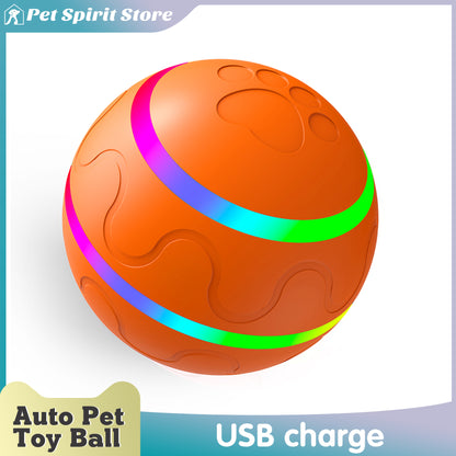 Smart Toy Ball Dog Cat Usb Rechargeable Funny Rolling Ball Electric Automatic Rotation Jumping Play Interactive Pet Supplies